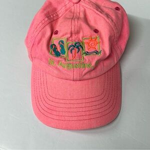 St. Augustine Fl., Pink‎ Embroidered Hat